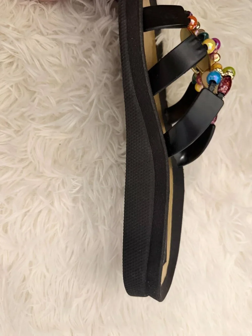 Grandco Mystical Slide Womens Jeweled Beaded Sandal Size 8 - Picture 5 of 7